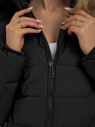 Γυναικείο μπουφάν μαύρο OZONEE JS/16M9121/392Z