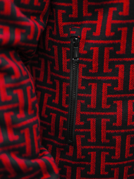 Ανδρικό μπουφάν kόκκινο και μαύρο OZONEE O/3A55