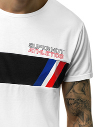 Ανδρικό μπλουζάκι λευκό OZONEE JS/KS1957