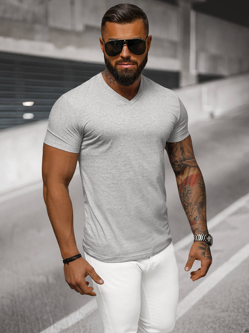 Ανδρικό μπλουζάκι Γκρί OZONEE NB/MT3099