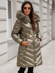 Γυναικείο μπουφάν χρυσός OZONEE JS/16M9100/403Z