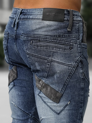 Ανδρικό τζιν παντελόνι mπλε OZONEE NB/MP0045BZ