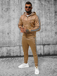 Ανδρικό σετ φόρμας mπεζ OZONEE O/3A165