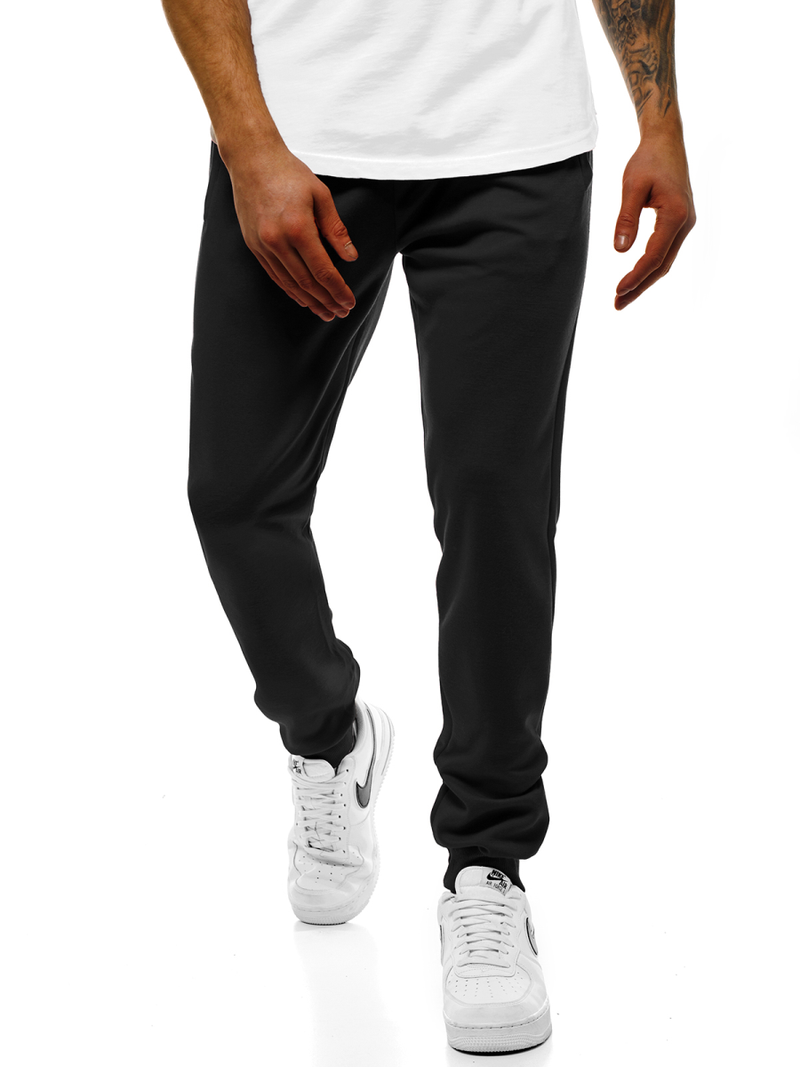 Ανδρικό παντελόνι φόρμας μαύρο OZONEE JS/JZ11001