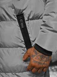 Ανδρικό χειμερινό μπουφάν Γκρί OZONEE O/M799