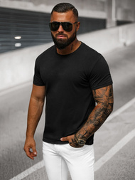 Ανδρικό μπλουζάκι μαύρο OZONEE O/T1277/3