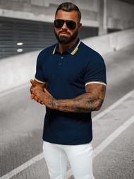 Ανδρική μπλούζα polo ναυτικό μπλε OZONEE O/DA736