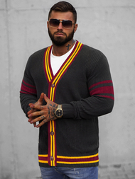 Ανδρικό πουλόβερ Γραφίτης OZONEE O/H9600