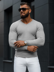 Ανδρικό πουλόβερ Γκρί OZONEE NB/MMB601/2Z