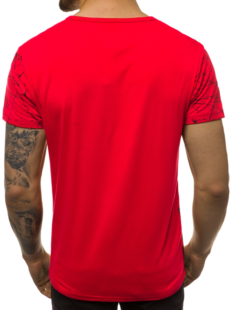 Ανδρικό μπλουζάκι Κόκκινο OZONEE JS/SS10915