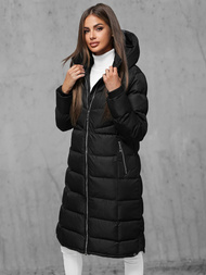 Γυναικείο μπουφάν μαύρο OZONEE JS/M736/392