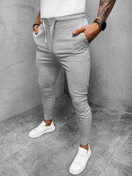 Ανδρικό παντελόνι chino Γκρί OZONEE DJ/2298/22