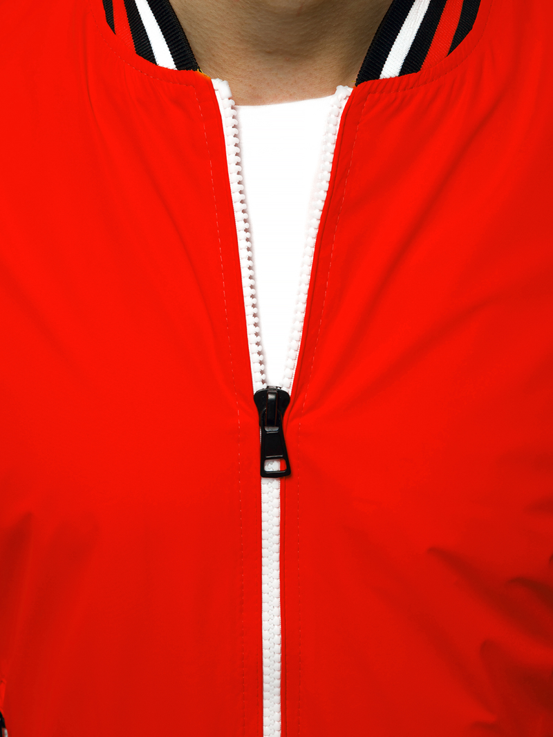 Ανδρικό Μπουφάν Bomber Κόκκινο OZONEE N/6197