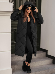 Γυναικείο μπουφάν μαύρο OZONEE JS/5M3173/392Z