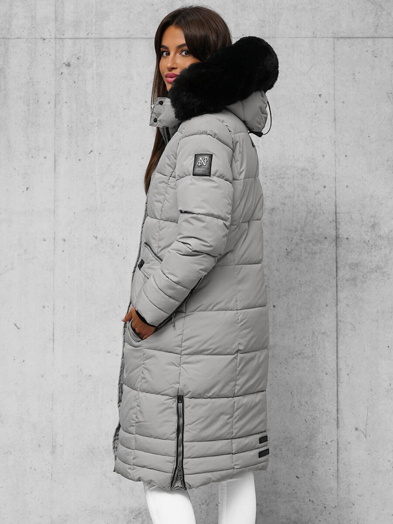 Γυναικείο μπουφάν Γκρί OZONEE O/W377