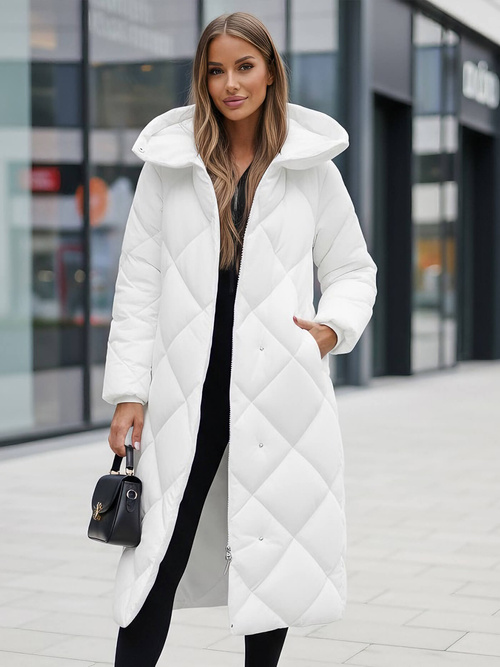 Γυναικείο μπουφάν λευκό OZONEE JS/5M3173/281Z