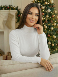 Γυναικείο πουλόβερ λευκό OZONEE JS/8009/8Z