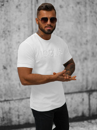 Ανδρικό μπλουζάκι λευκό OZONEE O/JW533B