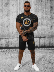 Ανδρικό σετ φόρμας μαύρο OZONEE O/HM757Z