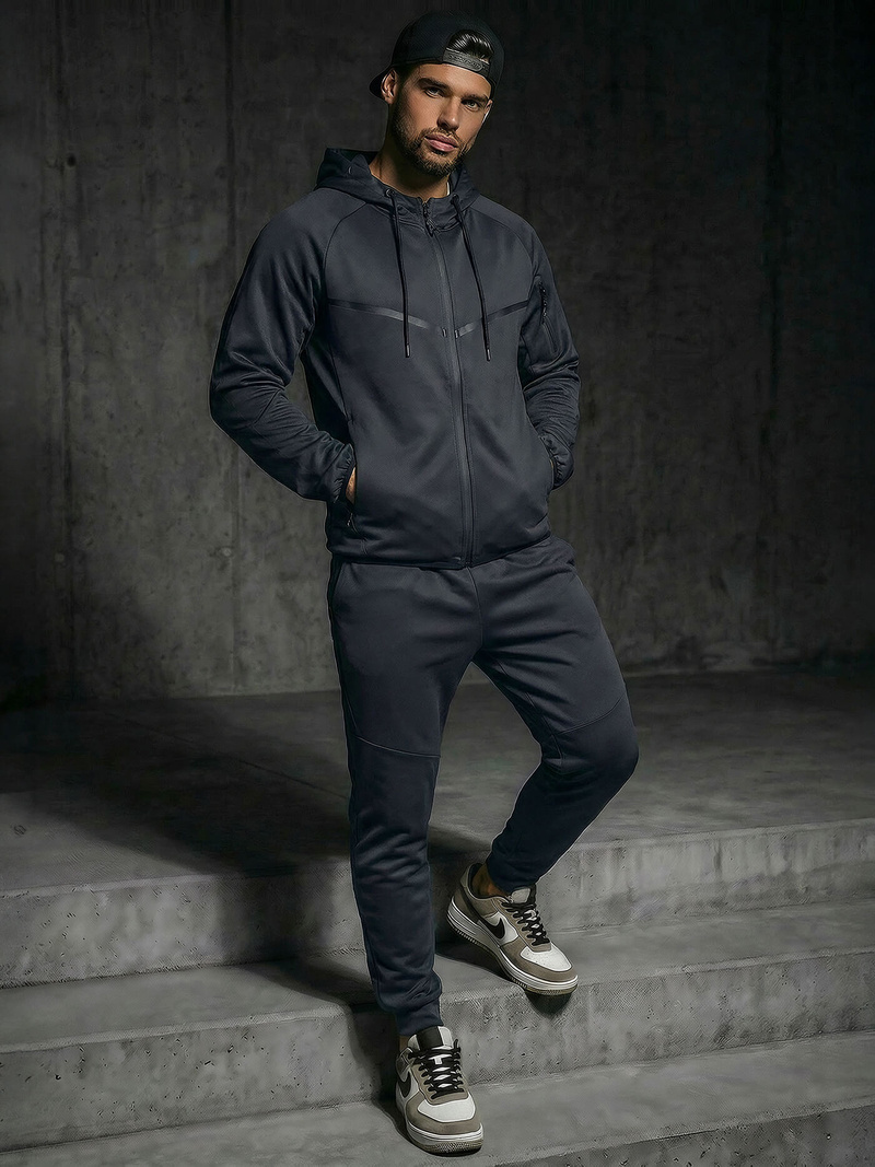 Ανδρικό σετ φόρμας ναυτικό μπλε OZONEE JS/8C1966/25