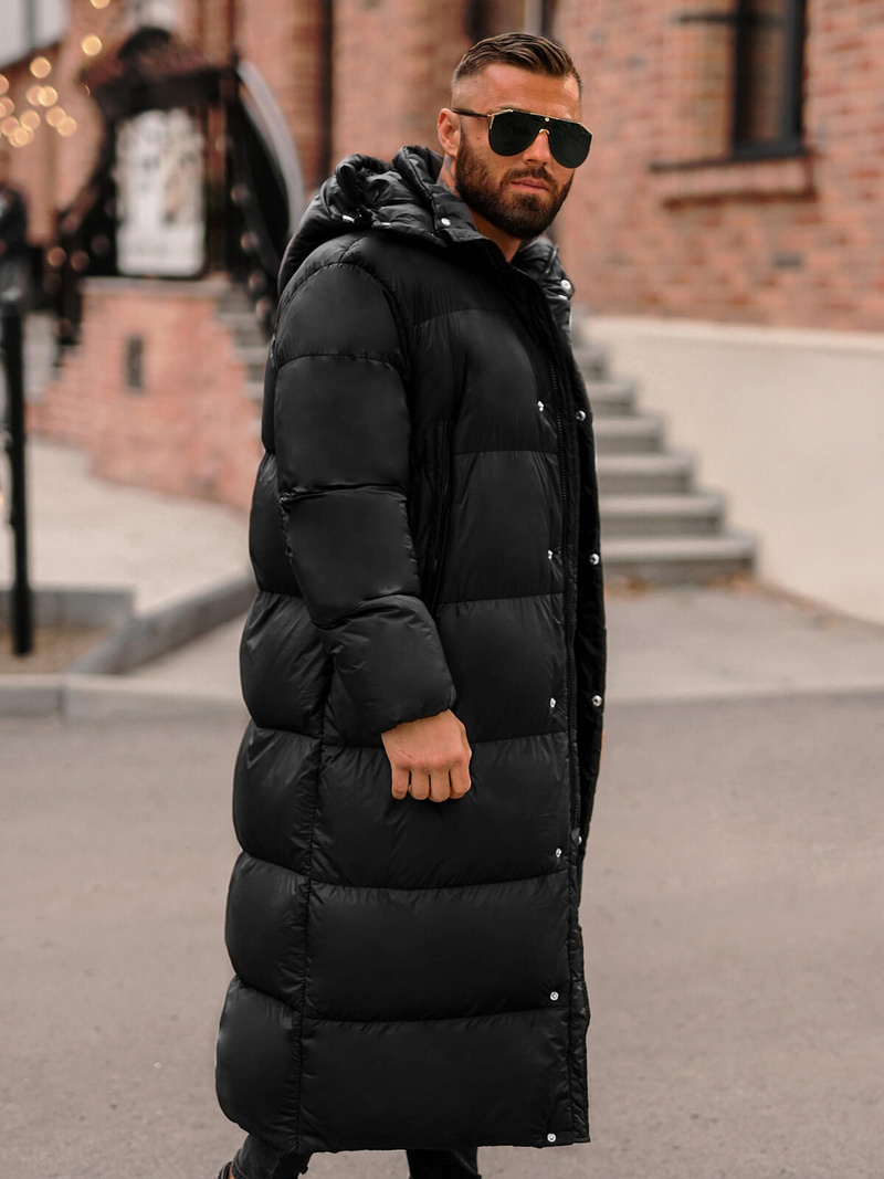 Ανδρικό χειμερινό μπουφάν μαύρο OZONEE O/M3202Z