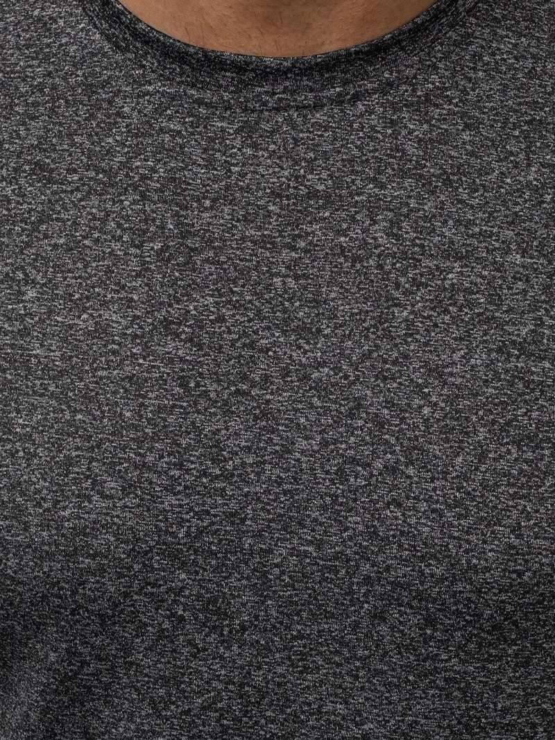 Ανδρικό μπλουζάκι σκούρο-γραφίτη OZONEE JS/S01Z