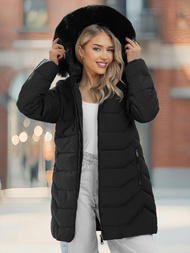 Γυναικείο μπουφάν μαύρο OZONEE JS/16M9121/392Z