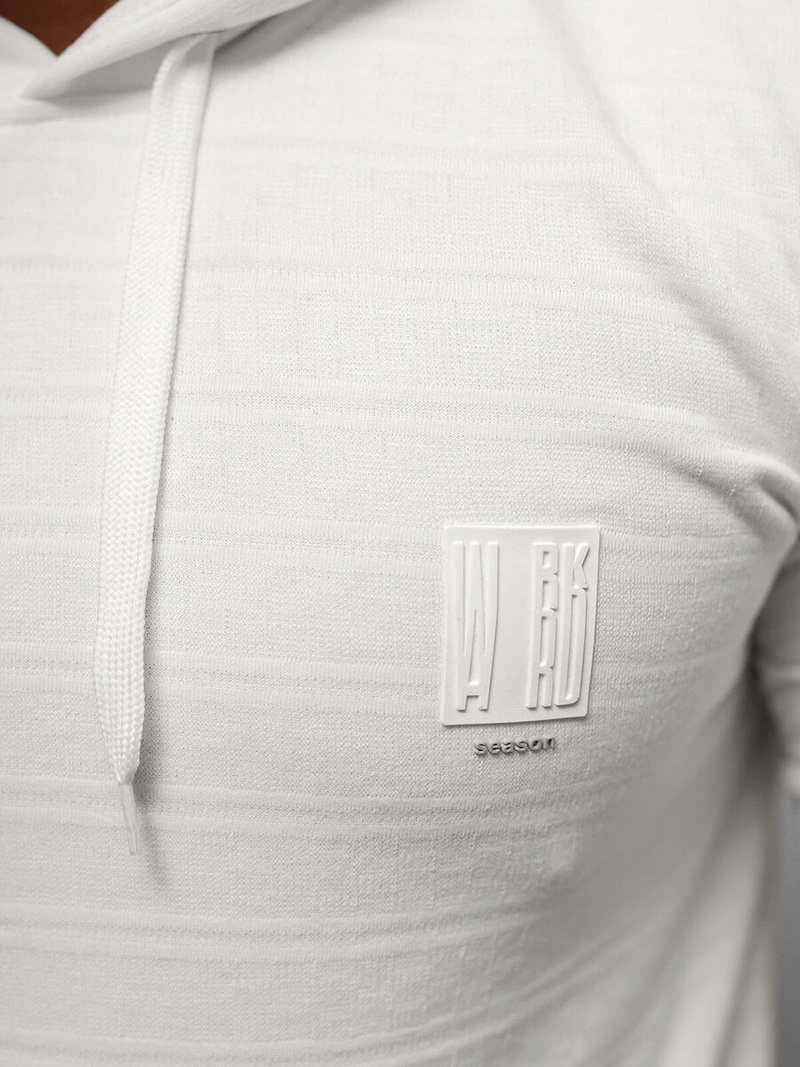 Ανδρικό Φούτερ με Κουκούλα eκρού OZONEE O/TB2272