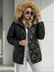 Γυναικείο μπουφάν μαύρο OZONEE O/5M3226/392Z