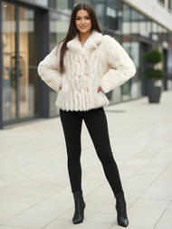 Γυναικείο μπουφάν λευκό OZONEE JS/11Z8261Z