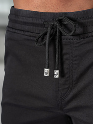 Ανδρικό σόρτς chino μαύρο OZONEE NB/MP0266NZ