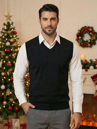 Ανδρικό πουλόβερ μαύρο OZONEE NB/MM6005/4Z