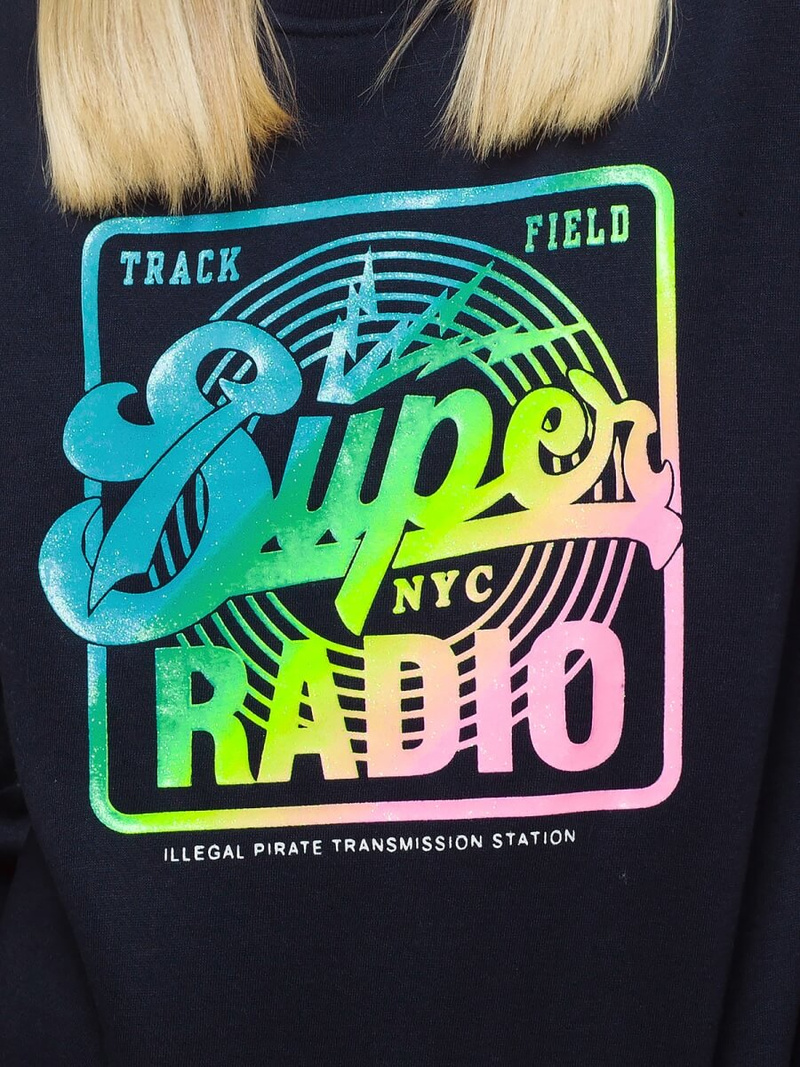 Γυναικείο φούτερ ναυτικό μπλε OZONEE JS/KSW1008