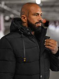 Ανδρικό μπουφάν mαύρος OZONEE JS/57M7503/392