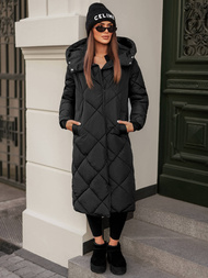 Γυναικείο μπουφάν μαύρο OZONEE JS/5M3173/392Z