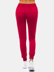 Γυναικείο παντελόνι φόρμας μπορντό OZONEE JS/CK01