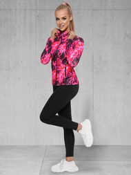 Γυναικείο σετ φόρμας δύο κομματιών ροζ OZONEE O/20713