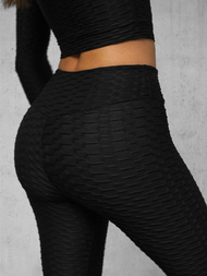 Γυναικείο σετ φόρμας δύο κομματιών μαύρο OZONEE O/22060Z