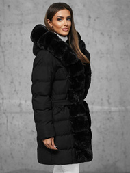 Γυναικείο μπουφάν μαύρο OZONEE JS/5M3158/392