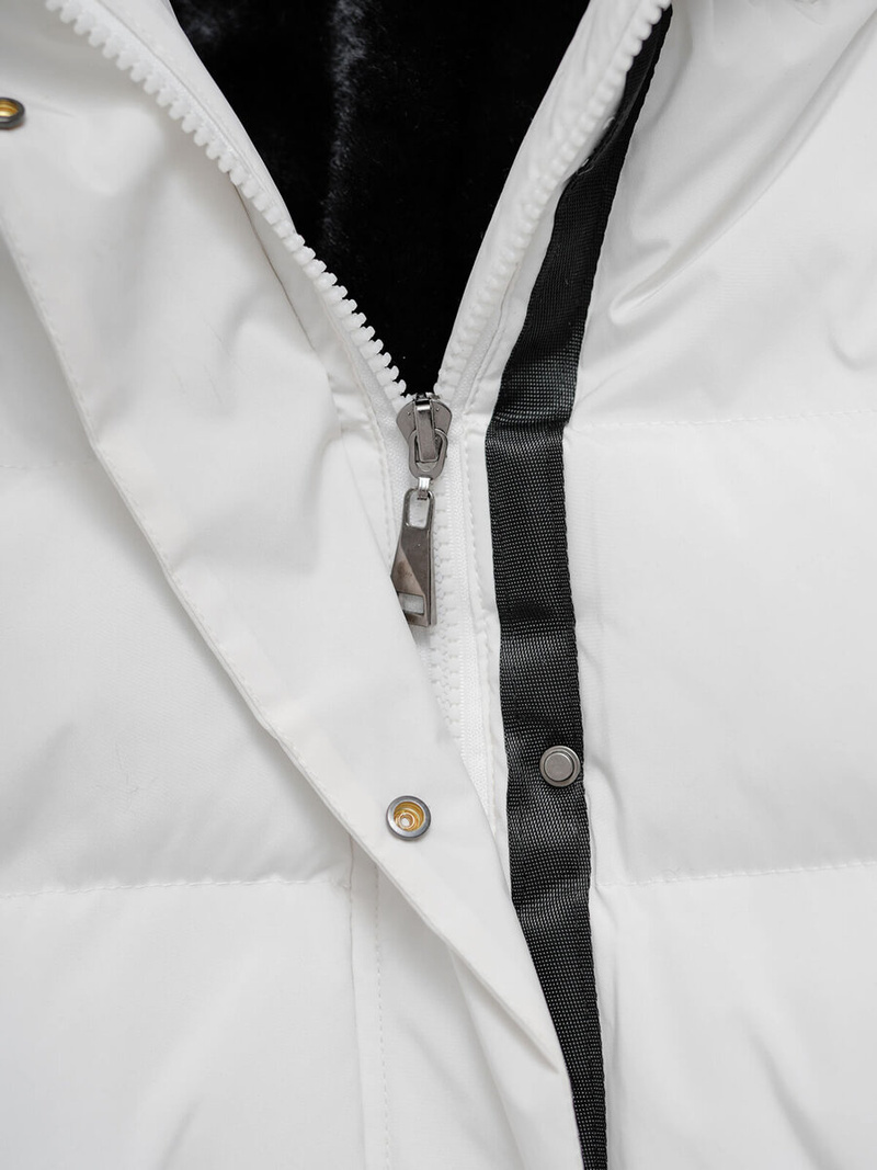 Γυναικείο μπουφάν λευκό OZONEE JS/5M3233/281