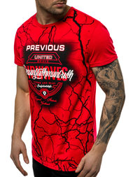 Ανδρικό μπλουζάκι Κόκκινο OZONEE JS/SS10962