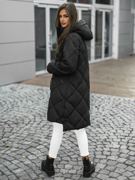 Γυναικείο μπουφάν μαύρο OZONEE JS/5M3168/392Z