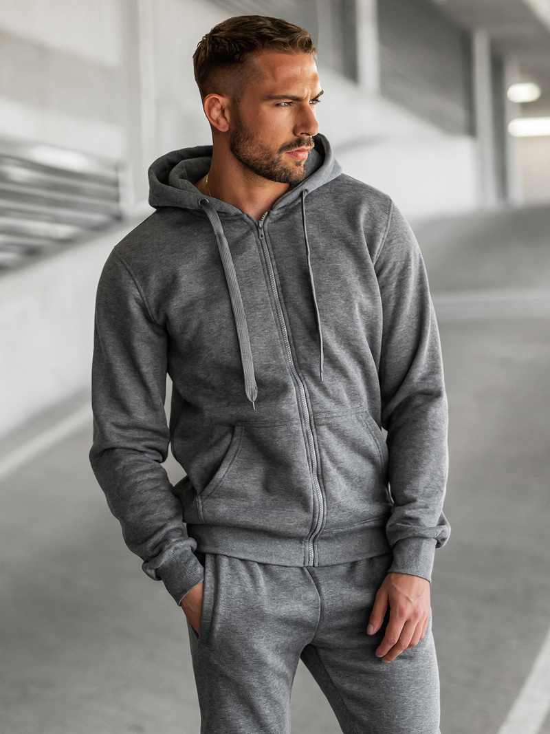 Ανδρικό σετ φόρμας μαύρο OZONEE JS/68C10386/3Z