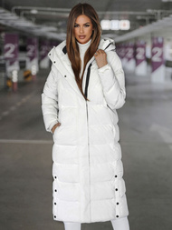 Γυναικείο μπουφάν λευκό OZONEE JS/5M3233/281