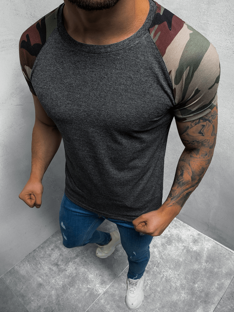 Ανδρικό μπλουζάκι γραφίτη OZONEE O/1176