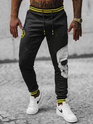 Ανδρικό παντελόνι φόρμας μαύρο OZONEE JS/K10228Z