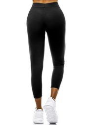 Γυναικείο κολάν μαύρο-λευκό OZONEE JS/YW01054/A1/11