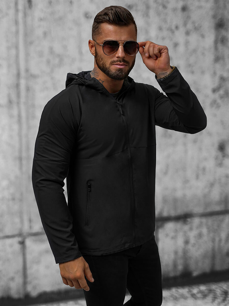 Ανδρικό χειμερινό μπουφάν μαύρο OZONEE JS/HM144/1