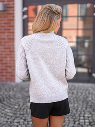 Γυναικείο πουλόβερ γκρι OZONEE JS/53B5201/2