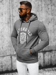 Ανδρικό Φούτερ με kουκούλα γραφίτη OZONEE NB/MF2007